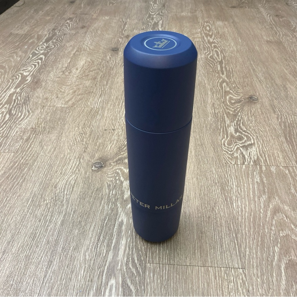 Peter Millar Navy Travel Coffee Thermos